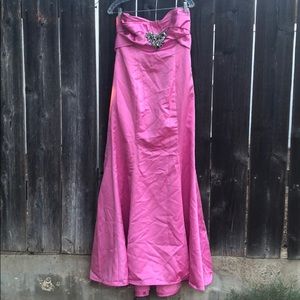 Pink Strapless Gown